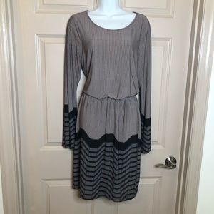 stretch long sleeve dress, lightweight